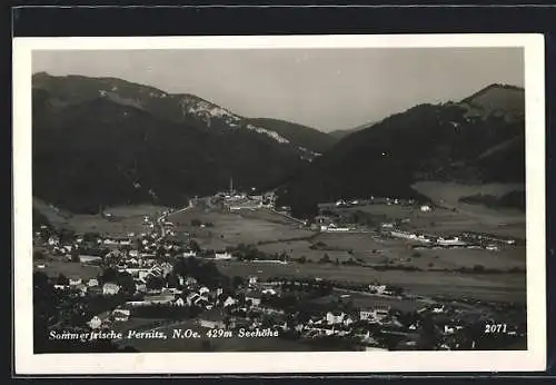 AK Pernitz /N.-Oe., Teilansicht mit Bergen