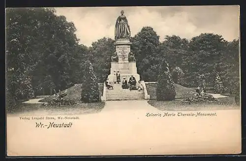 AK Wr.-Neustadt, Kaiserin Maria Theresia-Monument