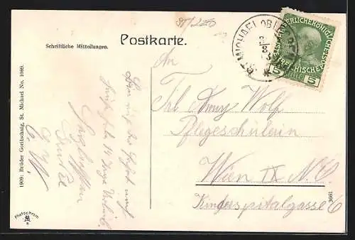 AK St. Michael ob Leoben, Teilansicht mit Kirche