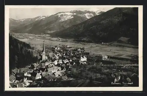 AK Kallwang /Steiermark, Teilansicht mit Kirche