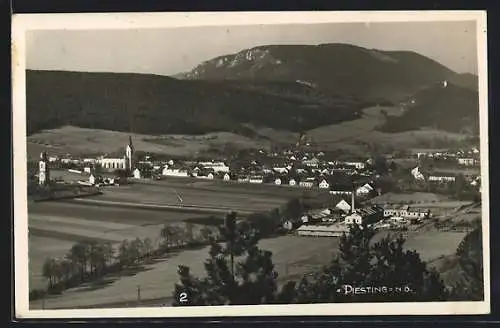 AK Piesting /N.-Ö., Teilansicht mit Kirche