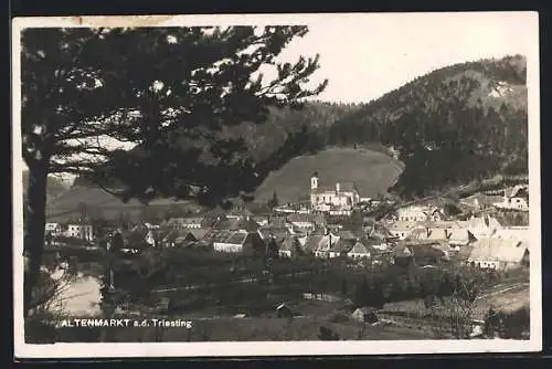 AK Altenmarkt a. d. Triesting, Teilansicht mit Kirche