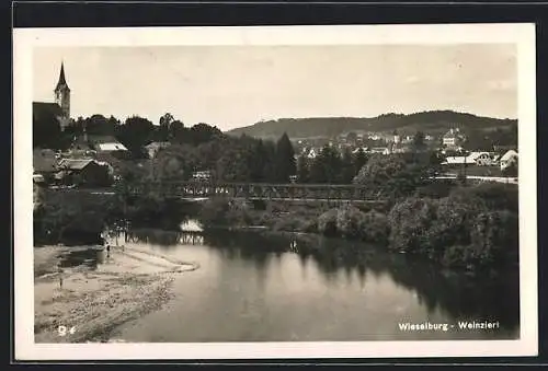 AK Wieselburg-Weinzierl, Blick auf den Ort
