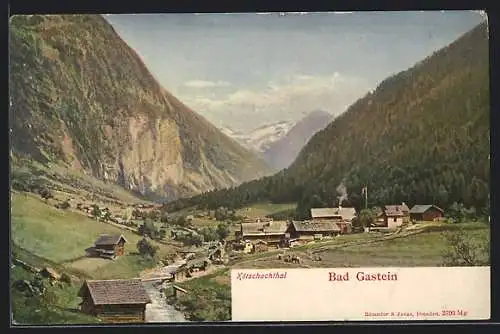 AK Bad Gastein, Ortsansicht im Kötschachthal