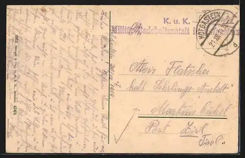 AK Hofgastein, Gesamtansicht aus der Ferne