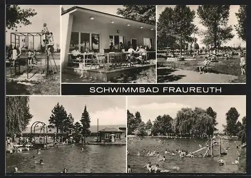 AK Fraureuth, Schwimmbad mit Restaurant & Klettergerüst