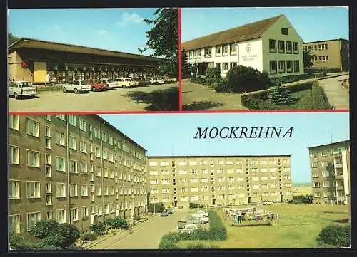 AK Mockrehna, Konsum-Einkaufszentrum, Georg-Schumann-Oberschule, Neubauten