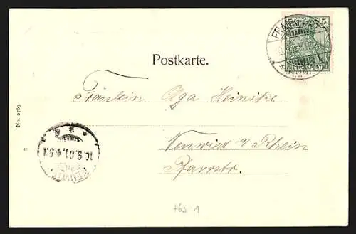 AK Frankfurt a. M., Der Hauptbahnhof, geprägtes Passepartout mit Wappen