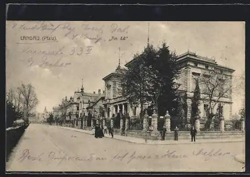 AK Landau /Pfalz, Strassenkreuzung An 44