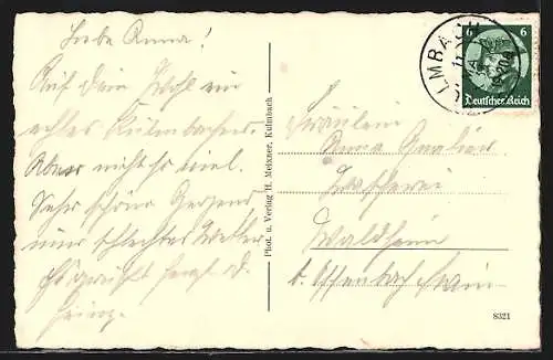 AK Kulmbach i. Bay., Ortsansicht mit Plassenburg