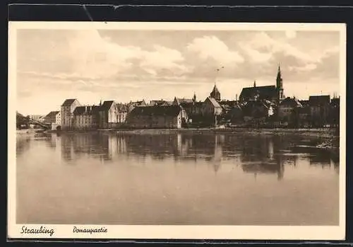 AK Straubing, Ortsansicht an der Donau