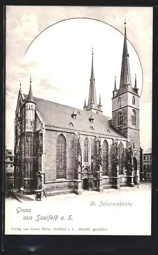 AK Saalfeld a. S., Die St. Johanniskirche