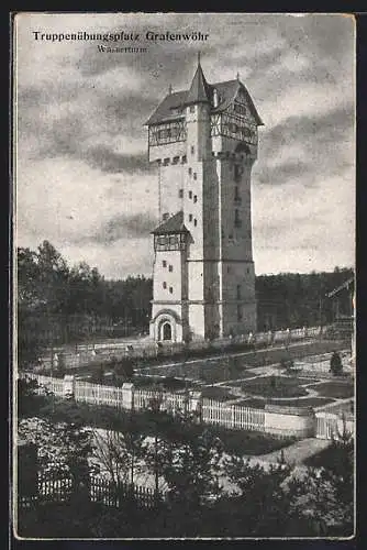 AK Grafenwöhr, Truppenübungsplatz, Wasserturm
