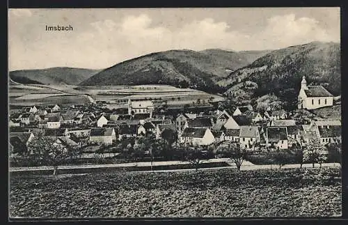 AK Imsbach, Totalansicht aus der Vogelschau