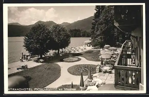 AK Innerschwand am Mondsee, Strandhotel Pichl Auhof, Terrasse