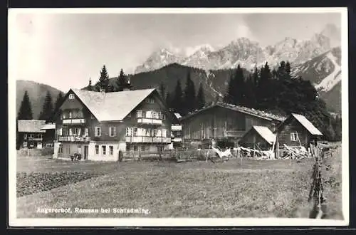 AK Ramsau am Dachstein, Gasthaus Angererhof und Alpenblick