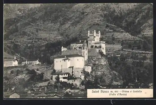 AK Saint Pierre /Valle d`Aosta, Chiesa e Castello