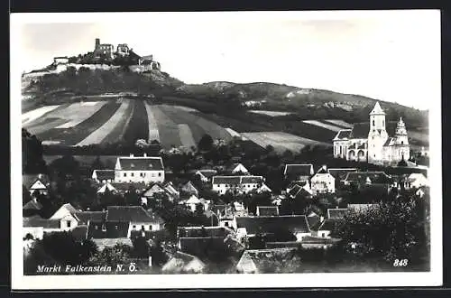 AK Falkenstein /N.-Oe., Ortsansicht aus der Vogelschau