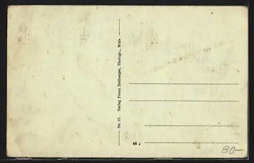 AK Waidmannsfeld, St. Gotthart, Totale mit Kirche