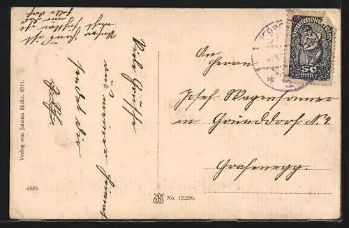 AK Gottsdorf a. d. Donau, Panorama mit Kirche