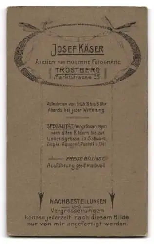 Fotografie Josef Käser, Trostberg, Marktstr. 35, Bürgerlicher Herr mit Vollbart