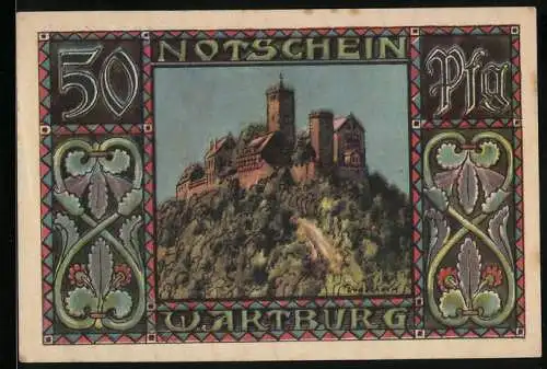 Notgeld Eisenach, 50 Pfennig, Das Menschenleben in Tiergestalt