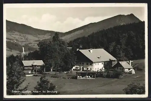 AK Elsbethen bei Salzburg, Gasthof Erentrudisalpe im Bergidyll