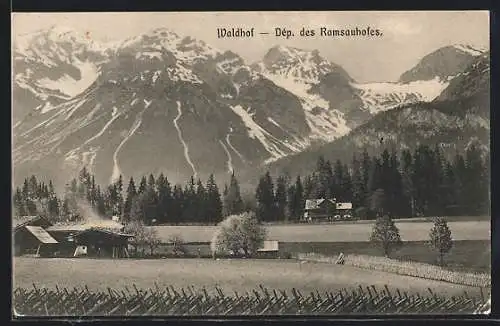 AK Ramsau am Dachstein, Blick zum Waldhof