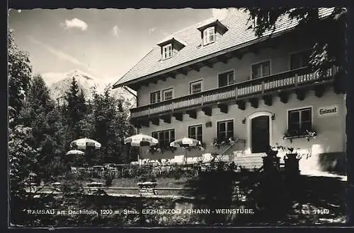 AK Ramsau am Dachstein, Restaurant Weinstube von Erzherzog Johann