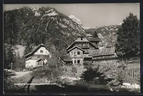AK Ramsau am Dachstein, Ortsansicht, Lodenwalcher
