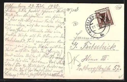 AK Altenberg /Steiermark, Ort aus der Vogelperspektive