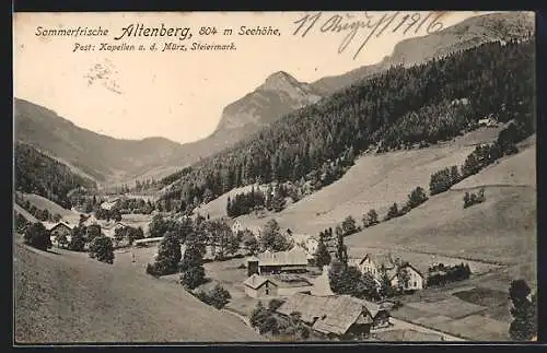 AK Altenberg bei Kapellen a. d. Mürz, Panorama