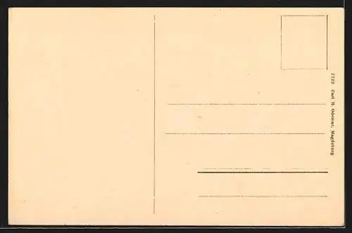 AK Wittenberg / Elbe, Partie am Lutherhaus