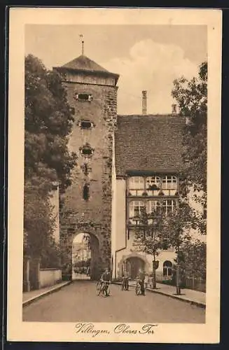 AK Villingen / Baden, Partie am Oberen Tor