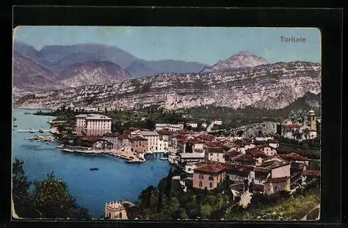 AK Torbole, Blick auf den Ort am Nordufer des Gardasees