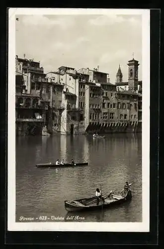 AK Firenze, Veduta dell`Arno