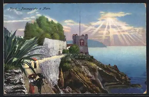 AK Nervi, Passeggiata a Mare