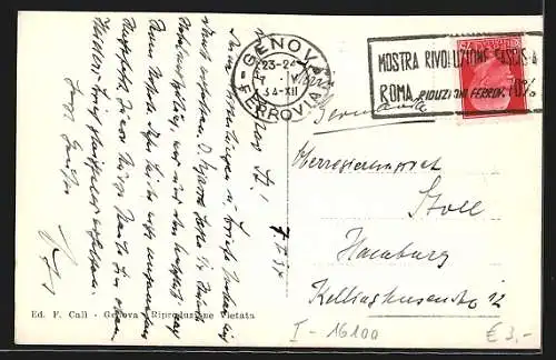 AK Genova, Panorama dai Giardini del Rist. Righi