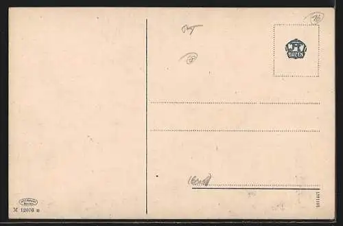 AK Brixen a. E., Ortsansicht mit Kirche