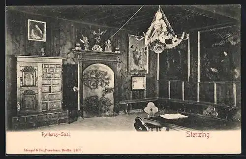 AK Sterzing, Blick in den Rathaus Saal