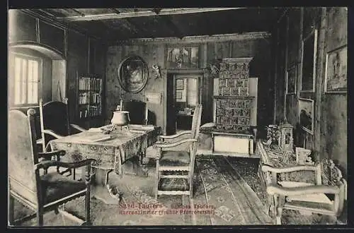 AK Sand-Taufers, Schloss Taufers - Herrenzimmer (ehem. Pfarrerstübl)