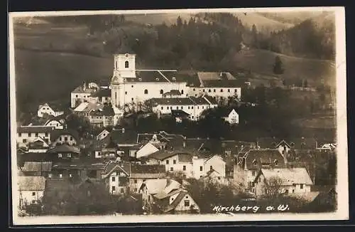 AK Kirchberg a. W., Ortsansicht mit Kirche