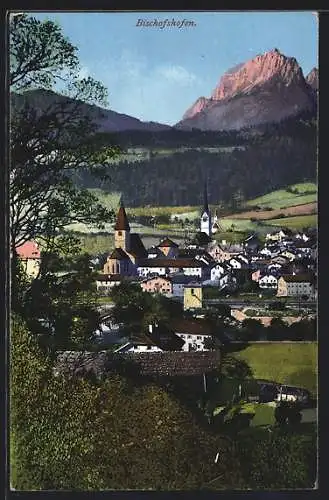 AK Bischofshofen, Ortsansicht aus der Vogelschau