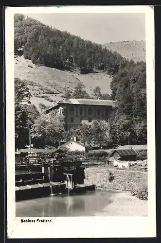 AK Türnitz, Schloss Freiland mit Schleuse