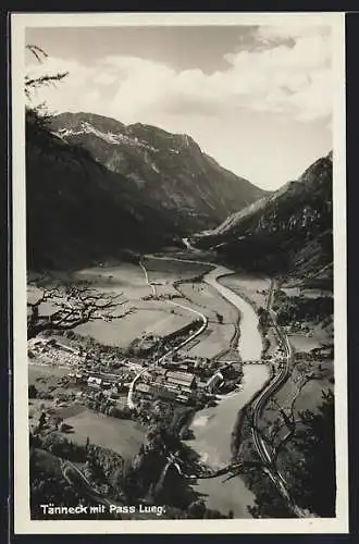 AK Tänneck, Ortsansicht mit Pass Lueg