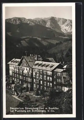 AK Puchberg am Schneeberg, Sanatorium Strengberg am Schneeberg