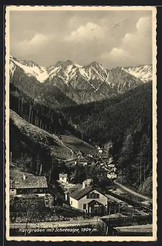 AK Krampen, Karlgraben mit Schneealpe