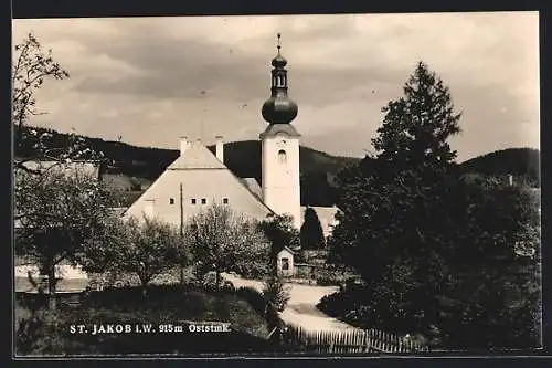 AK St. Jakob i. W., Blick zur Kirche