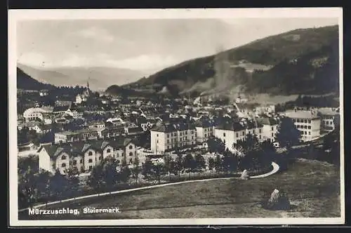 AK Mürzzuschlag /Steiermark, Blick auf den Ort