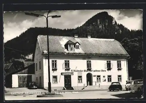 AK Neuberg a. d. Mürz, Gasthof goldener Stern von H. Neudecker